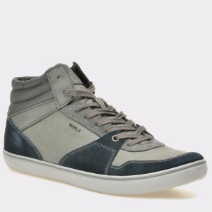 Ghete GEOX gri, U74R3J, din piele intoarsa