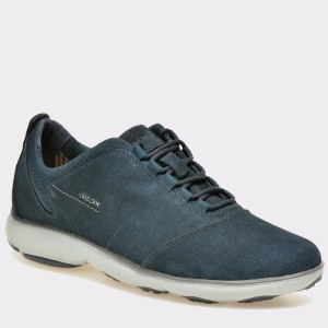 Pantofi GEOX bleumarin, U74D7C, din piele intoarsa