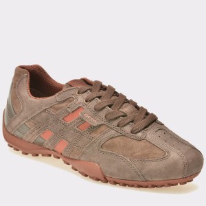 Pantofi GEOX maro, U4207K, din piele intoarsa