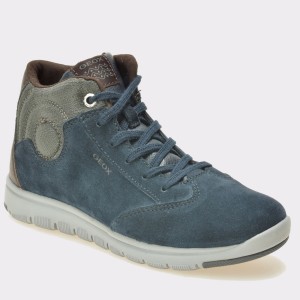 Ghete pentru copii GEOX bleumarin, J743Nd, din piele intoarsa