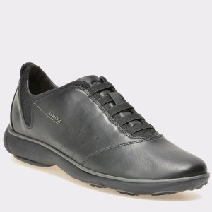 Pantofi GEOX negri, U52D7B, din piele naturala