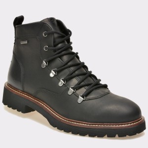 Ghete GEOX negre, U641Ve, din piele naturala