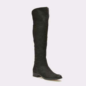 Cizme GEOX negre, D5490E, din piele intoarsa