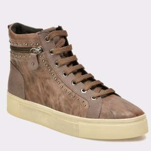 Ghete GEOX maro, D7434A, din piele naturala