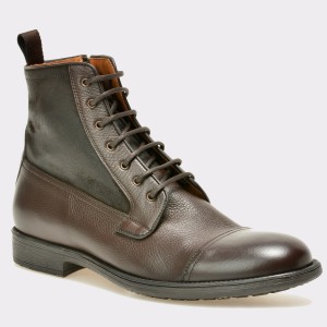 Ghete GEOX maro, U54Y7B, din piele naturala