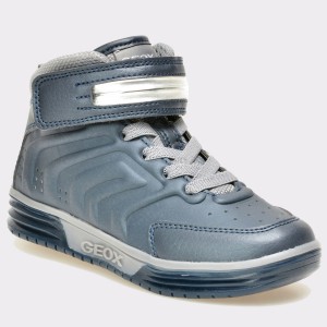 Ghete pentru copii GEOX bleumarin, J7429B, din piele ecologica