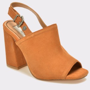 Sandale PEPE JEANS maro, Ls90250, din piele intoarsa