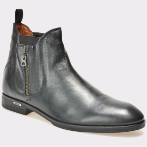 Ghete PEPE JEANS negre, Ms50143, din piele naturala