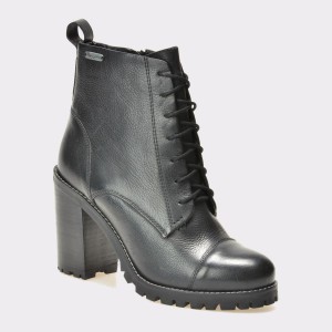 Botine PEPE JEANS negre, Ls50304, din piele naturala