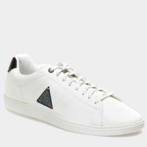 Pantofi LE COQ SPORTIF albi, Courl2T, din piele ecologica