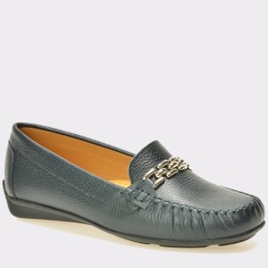 Pantofi mocasini OTTER bleumarin, 9001, din piele naturala