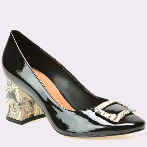 Pantofi EPICA negri, 8095406, din piele naturala lacuita