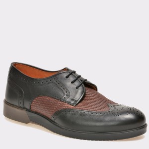 Pantofi OTTER negri, 326, din piele naturala