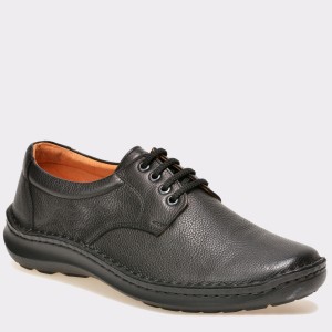 Pantofi OTTER negri, 9554, din piele naturala