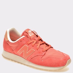 Pantofi NEW BALANCE rosii, Wl520, din material textil si piele