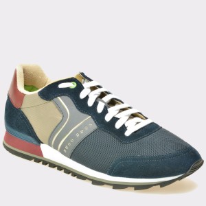 Pantofi HUGO BOSS bleumarin, 1435, din piele intoarsa