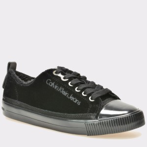 Pantofi CALVIN KLEIN negri, R0532, din material textil