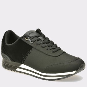 Pantofi CALVIN KLEIN negri, S0511, din material textil