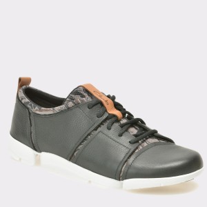 Pantofi CLARKS negri, 6126749, din piele naturala