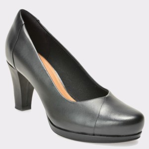 Pantofi CLARKS negri, 6127948, din piele naturala