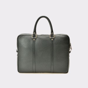 Servieta neagra, Bb24, din piele naturala