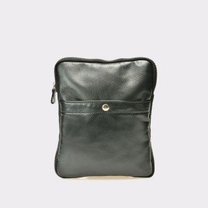 Borseta neagra, Bb27, din piele naturala