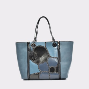 Poseta MARINA GALANTI bleumarin, Ld18112, din piele ecologica