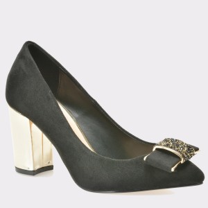 Pantofi MENBUR negri, 7721, din material textil