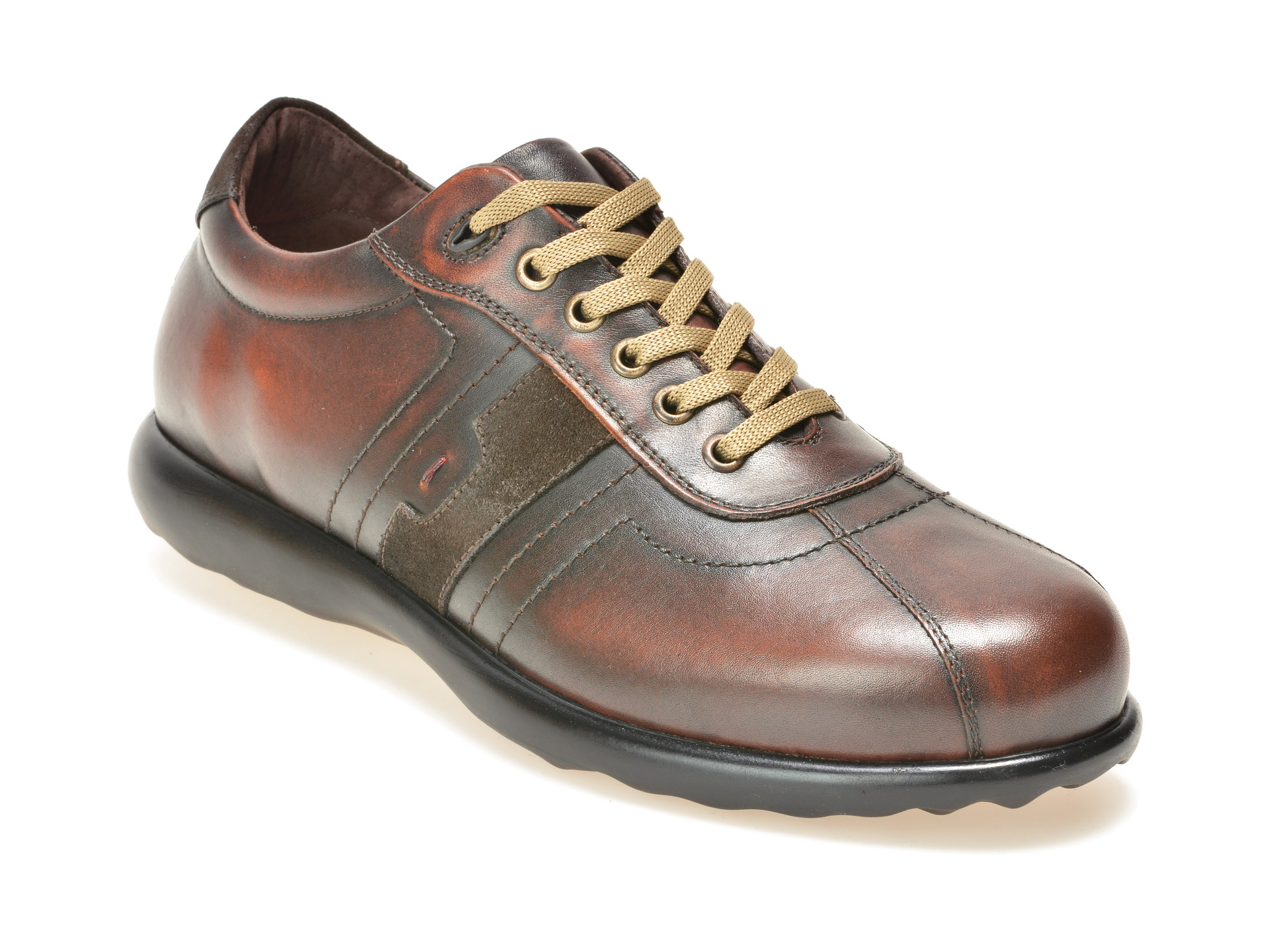 Pantofi OTTER maro, 1901, din piele naturala
