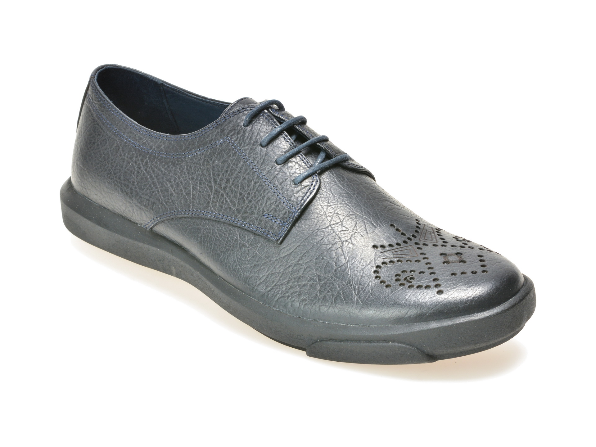 Pantofi OTTER bleumarin, M4204, din piele naturala