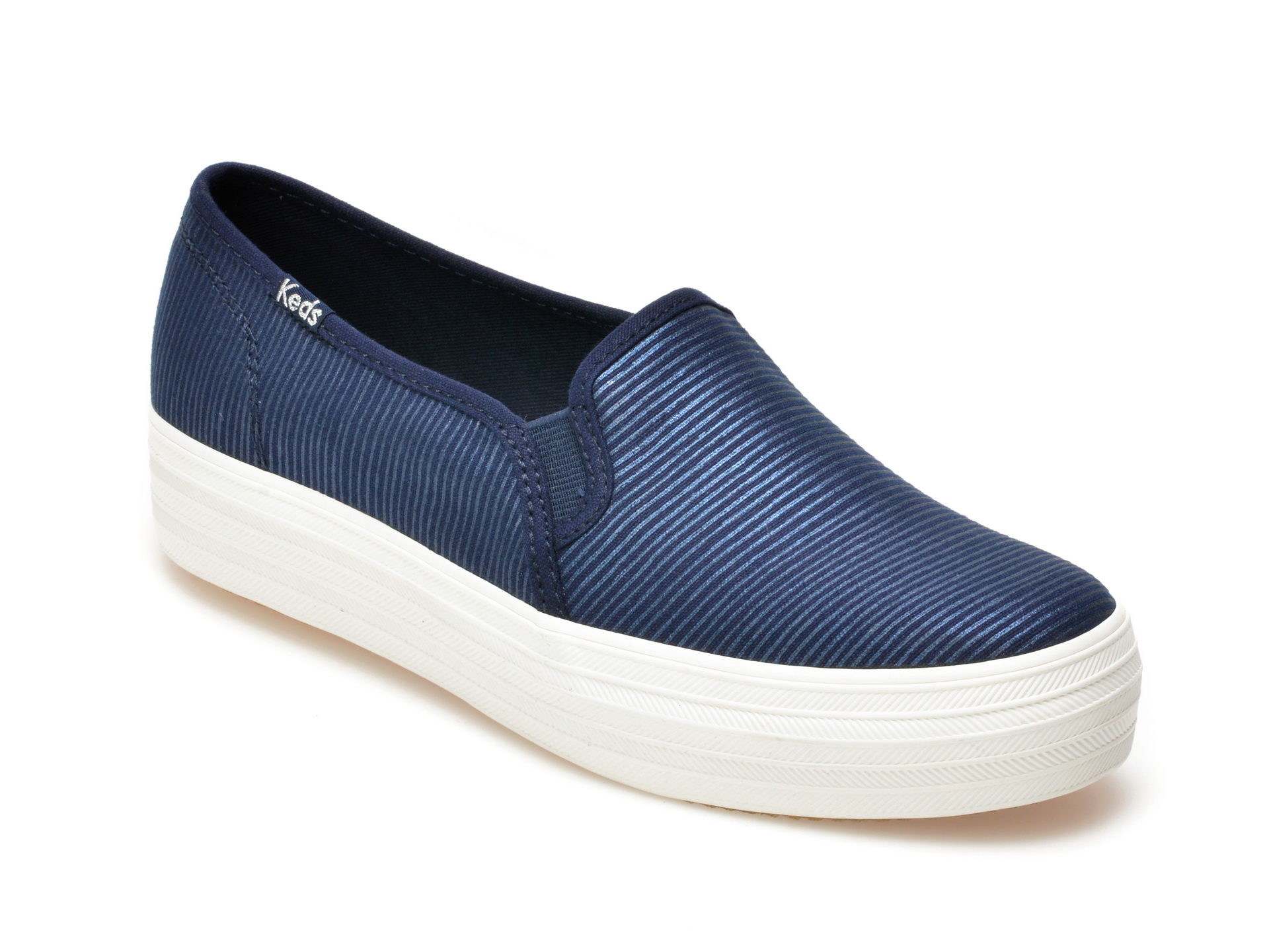 Espadrile KEDS bleumarin, Tridems, din material textil