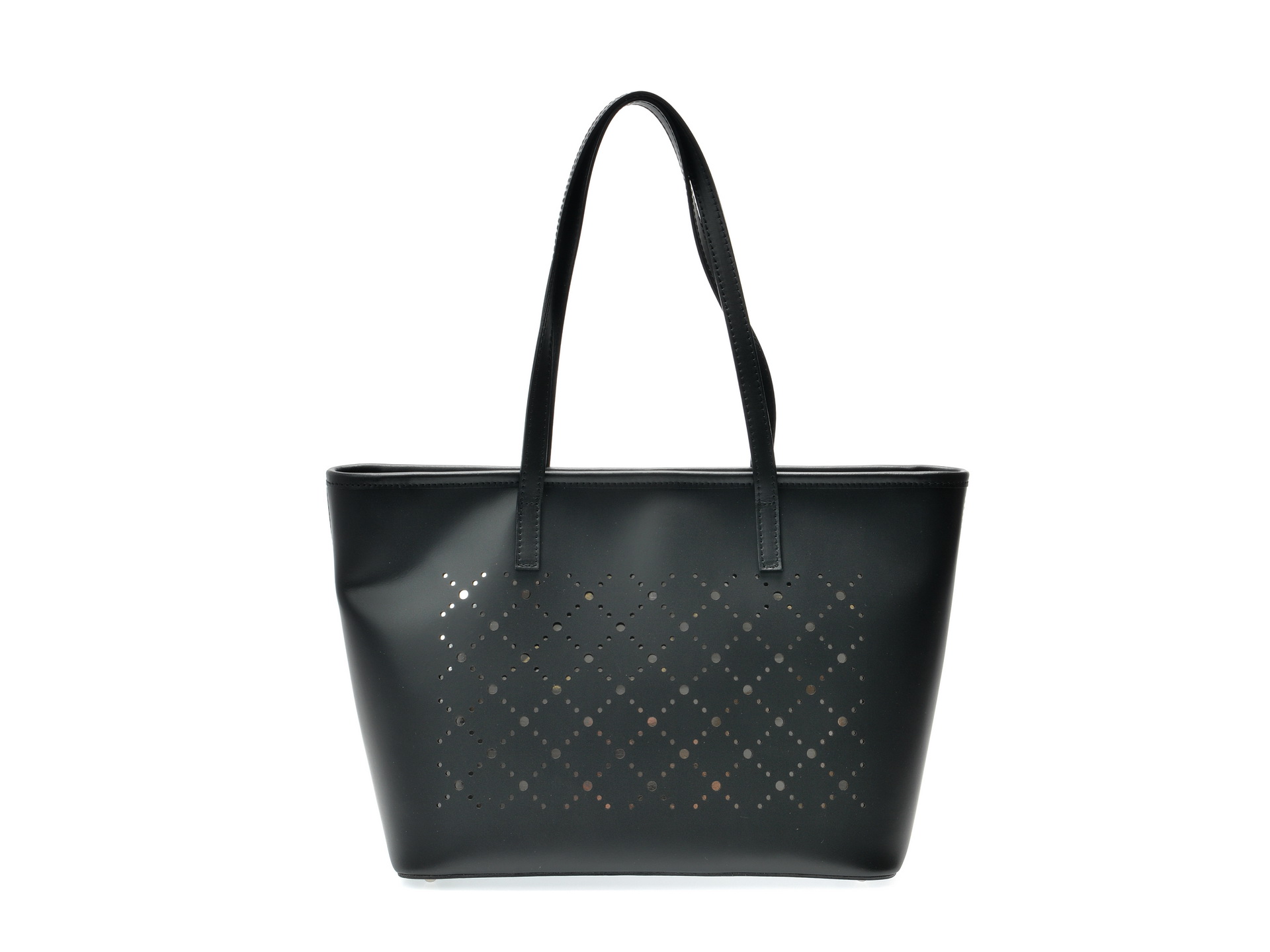 Poseta PINTO FASHION neagra, Aa361, din piele naturala