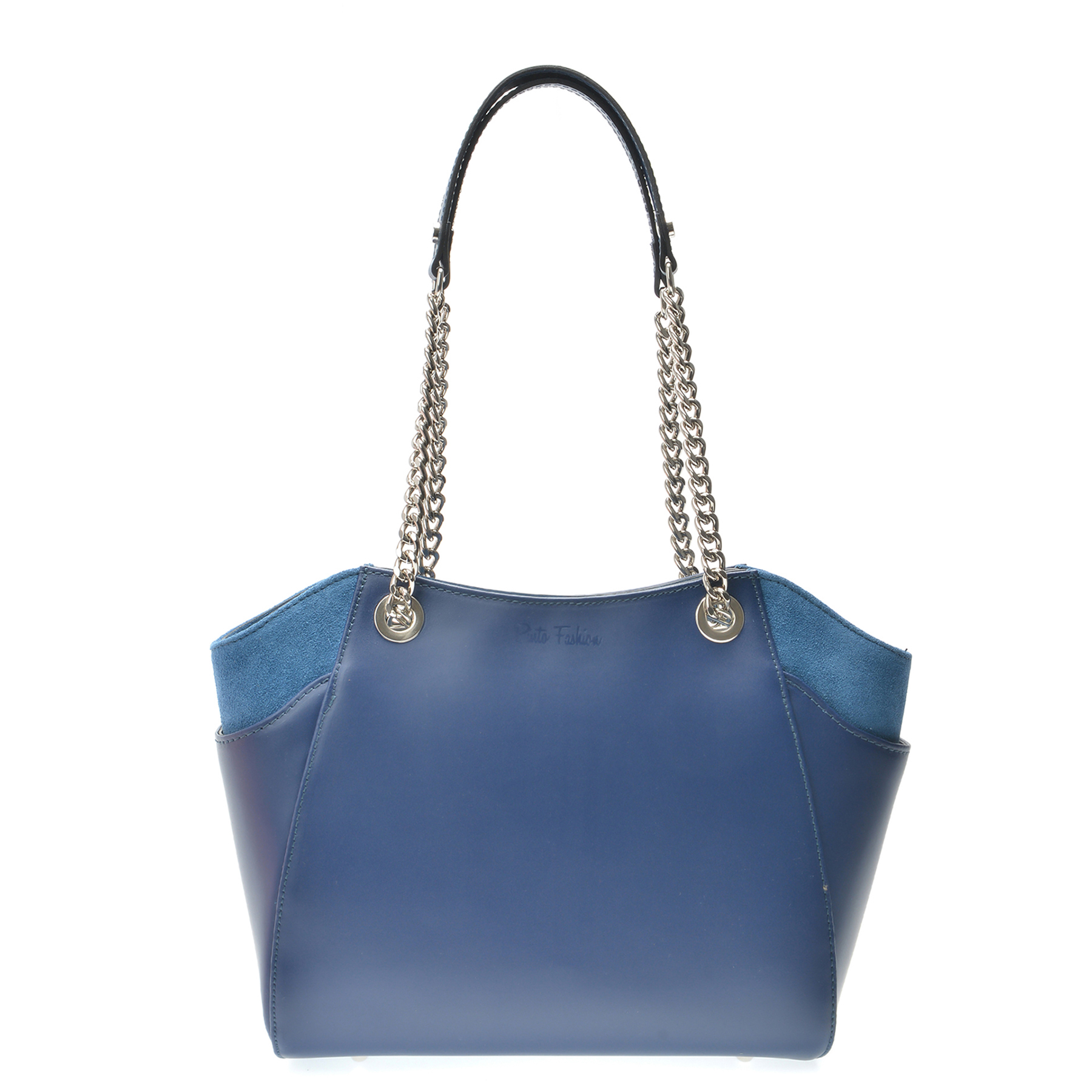 Poseta PINTO FASHION bleumarin, Aa355, din piele naturala