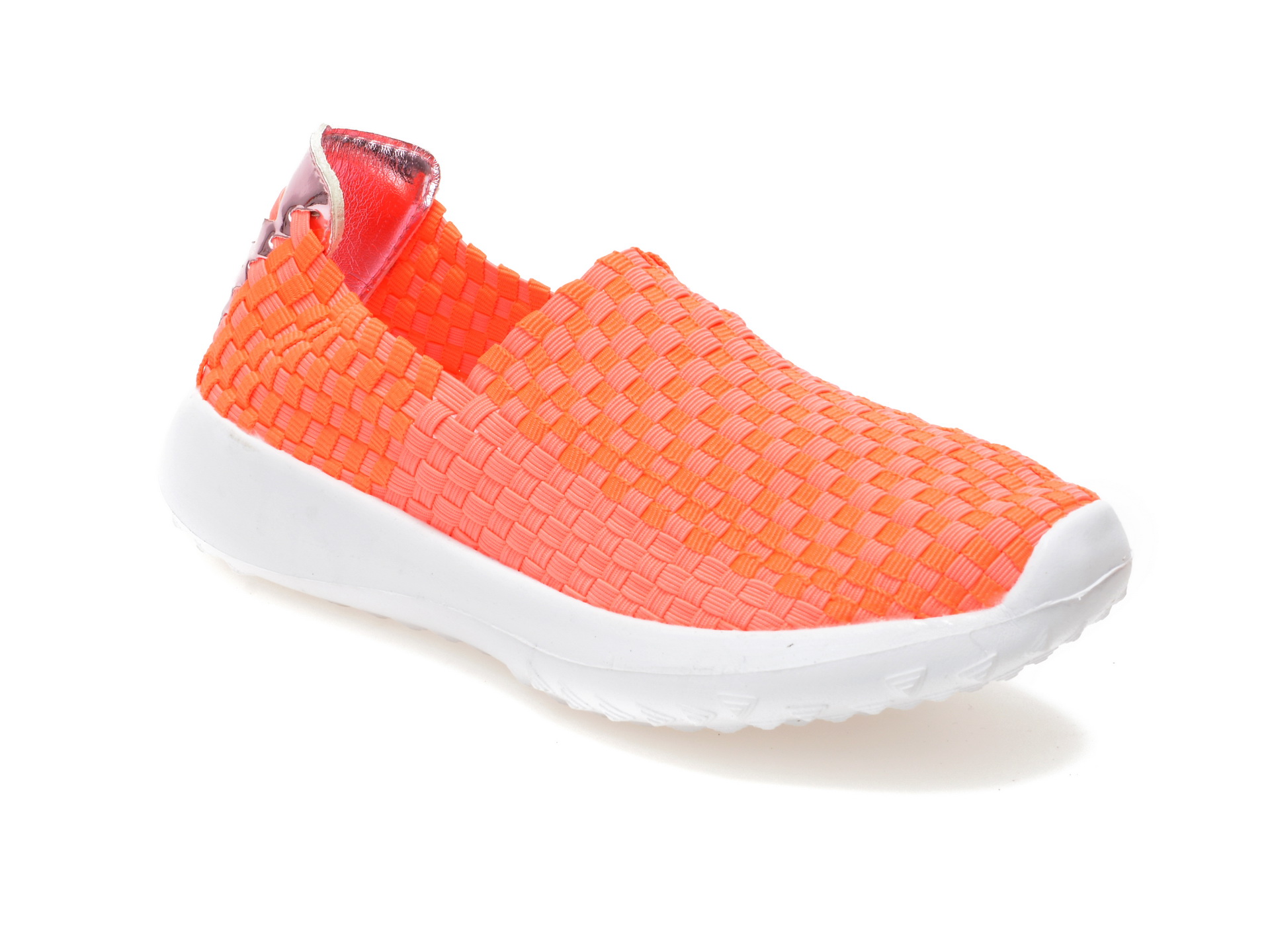 Pantofi roz, 4692, din material textil elastic